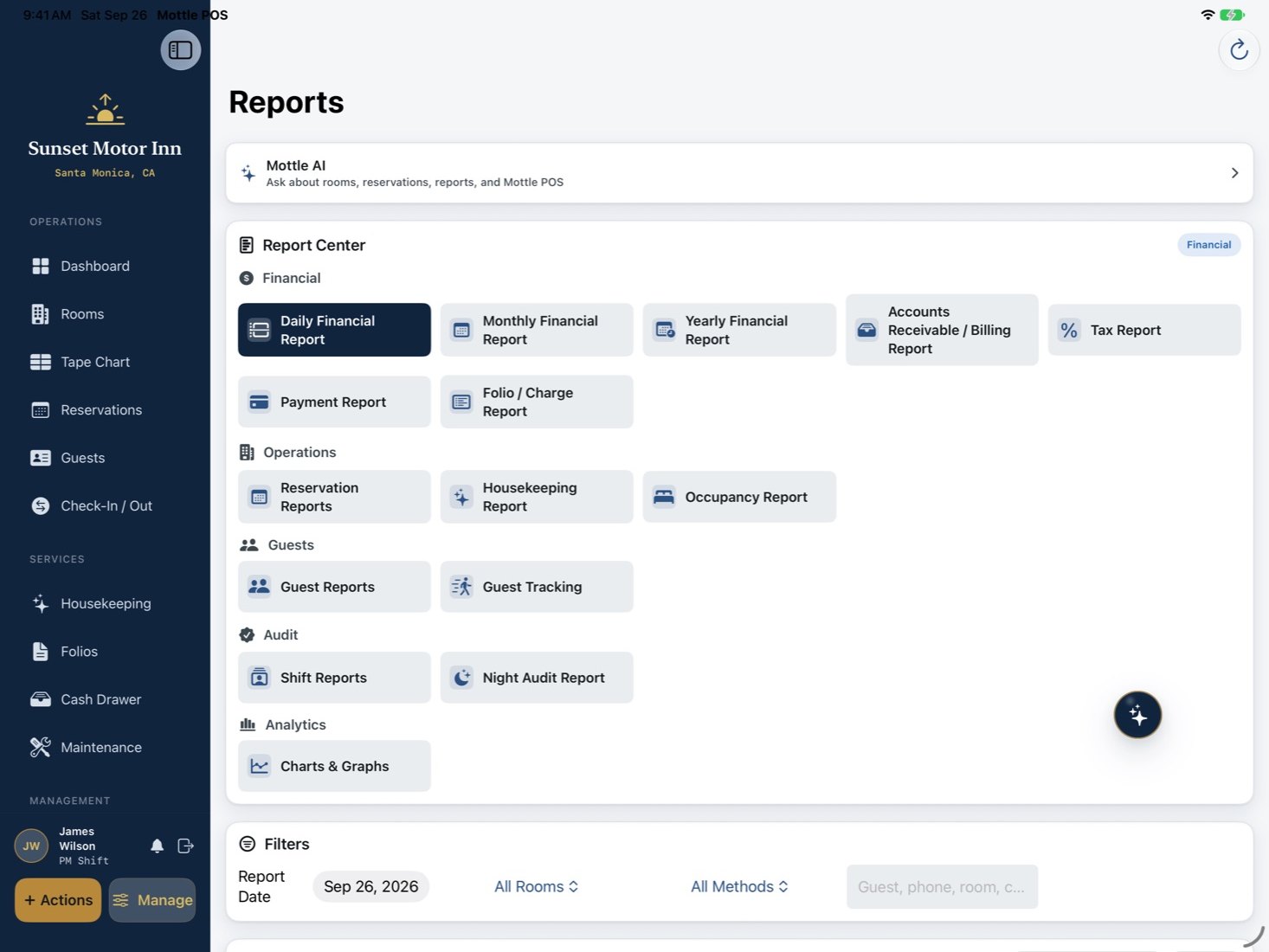 Reports on iPad